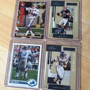 Classic NFL Card Lot 4 Bledsoe Murray Burleson